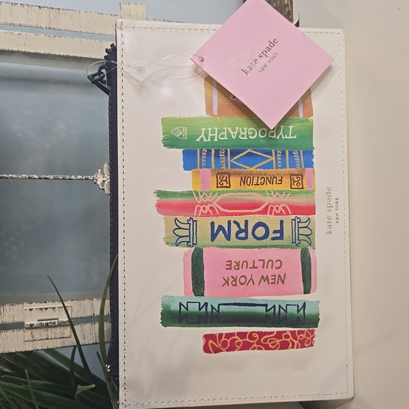 kate spade Other - Kate Spade Bookshelf Pencil Pouch With Accessories